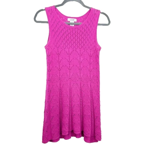 LaSeine Pink Knit Sleeveless Blouse Size Small - Picture 1 of 6